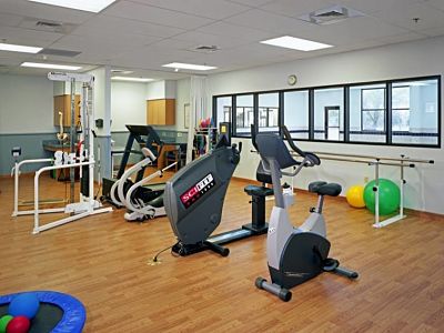 Picture of Physical Therapy room with exercise equipment