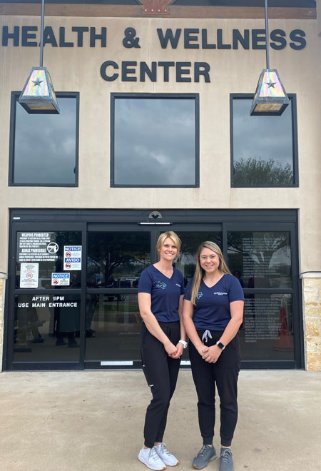 Pictured is two of our Speech Therapy nurses.